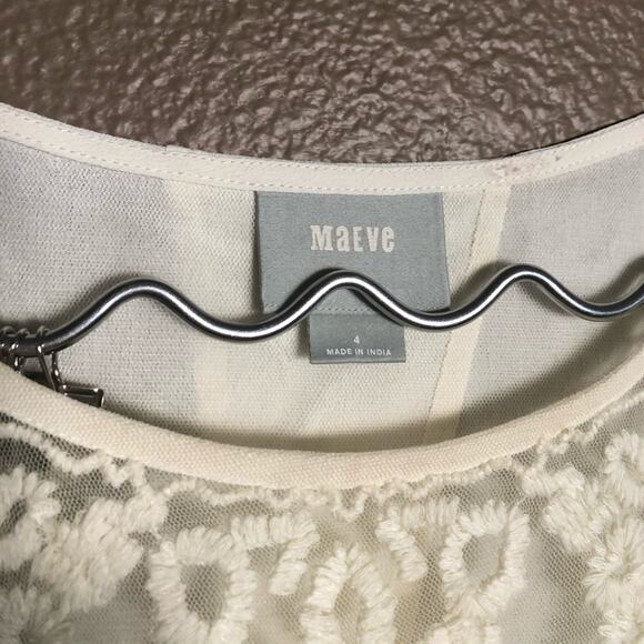 Anthropologie Maeve Lace Open Back top - Picture 6 of 7